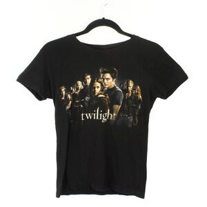 Rare Vintage Twilight 2008 Movie Full Cast Promo Black Short Sleeve Shirt